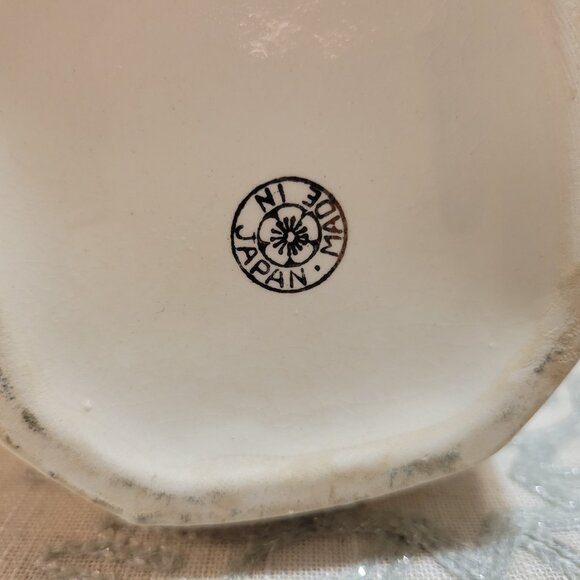 Vintage 1930's Japanese Moriyama Hand-Painted Creamer with Lid - Picture 5 of 5